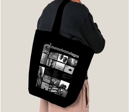 Monochrome Lagos Tote Bag